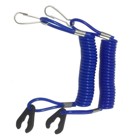 2x Boat Outboard Engine Motor Stop Switch Safety Tether Lanyard