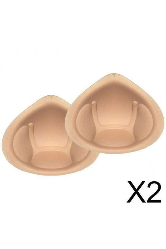 2x Bra Insert Pads 1 Pair Round Breast Enhancers,Invisible Bra Push Up Pad for