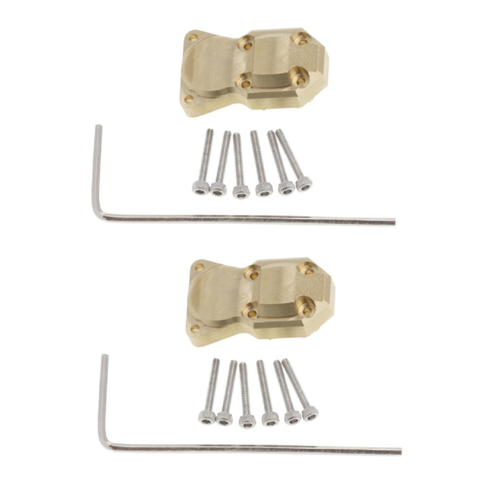 TREAL Brass Axle Diff Covers (2P) CNC Machined Heavy Weight Upgrades For 1/18 TRX4M - View #6