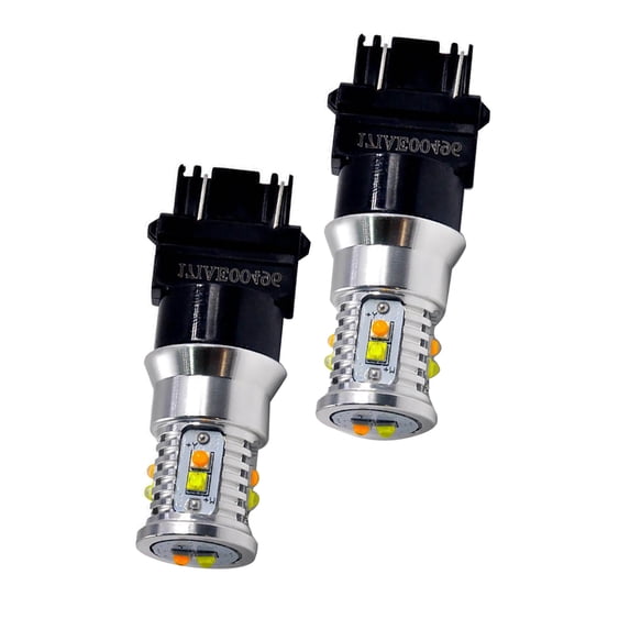 2x Bright and Dual-Color LED Turn Signal Lights Switchback 3157 for Chevy Silverado