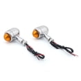 thumbnail image 1 of 2x Bullet Mini Heavy Duty Motorcycle Turn Signal Indicators Light Blinkers Black, 1 of 4