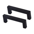 thumbnail image 1 of 2x Cabinet Pulls Wardrobe Hardware Dresser Easy Installation Drawer Handles Black, 1 of 7
