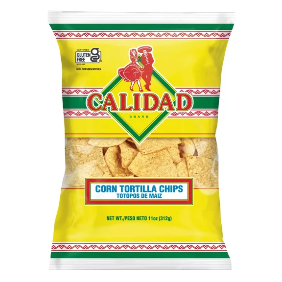 2x-Calidad Yellow Corn Tortilla Chips - 11oz