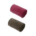 thumbnail image 1 of 2x Camping Blanket Soft Fleece Lining Outdoor Lightweight Thermal Warm Emergency Deep Red and Gray, 1 of 8