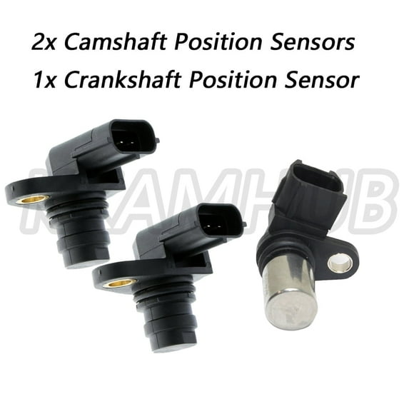 2x Camshaft Position +1x Crankshaft Position Sensor PC585+PC699 for Volvo C30