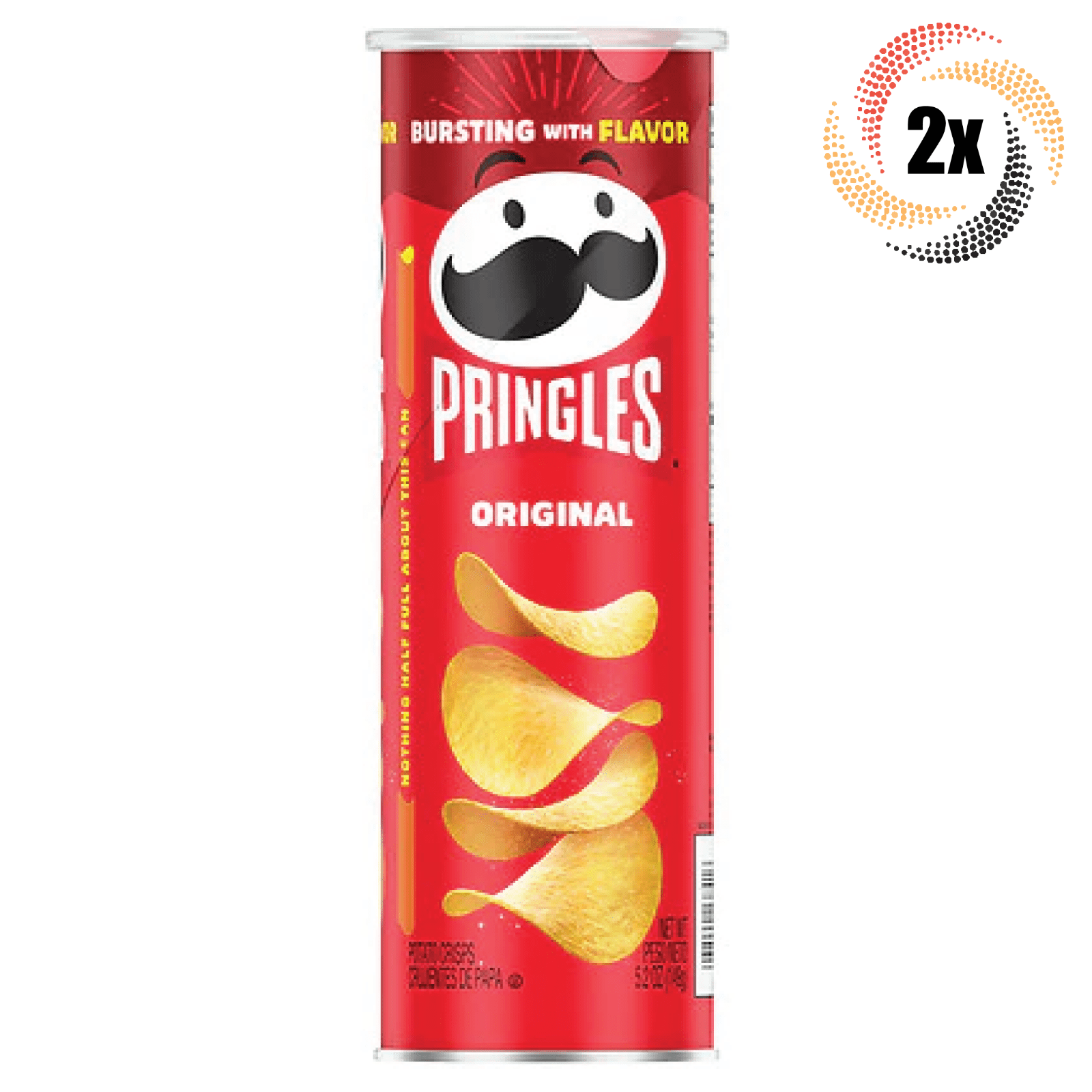 2x Cans Pringles Original Flavored Potato Crisps Chips 5.26oz ( Fast ...