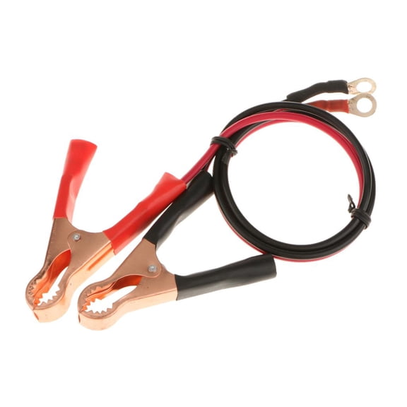 2x Car 50AMP Battery Alligator Clips Clamp Cable for High-Power Inverter