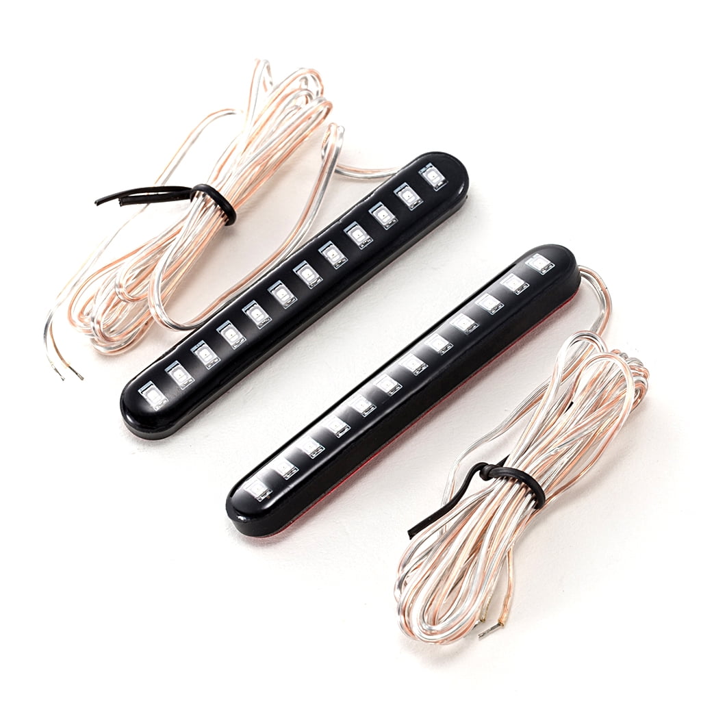 2x Car Rearview Mirror Indicator Lamp DRL Streamer Strip LED Flowing ...