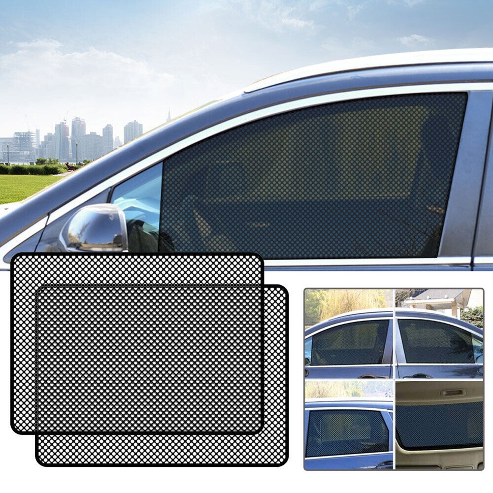 2x Car Side Glass Sun Shade Stickers Sun Protections Glass Sunscreen