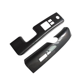 2x Carbon Fiber Look Interior Window Switch Covers For Nissan 350Z Z33 2006-2008