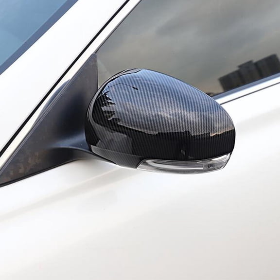 2x Carbon Fiber Look Rearview Side Mirror Covers Trims For Toyota Corolla 14-18