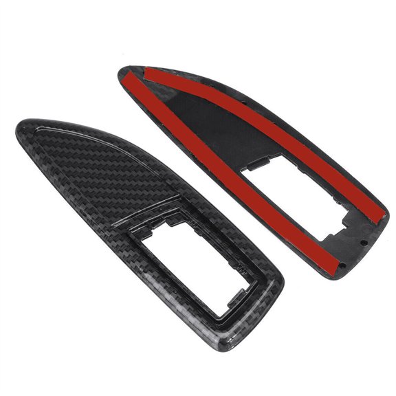 2x Carbon Fibre Look Side Repeater Indicator Surrounds For Vauxhall Corsa VXR D