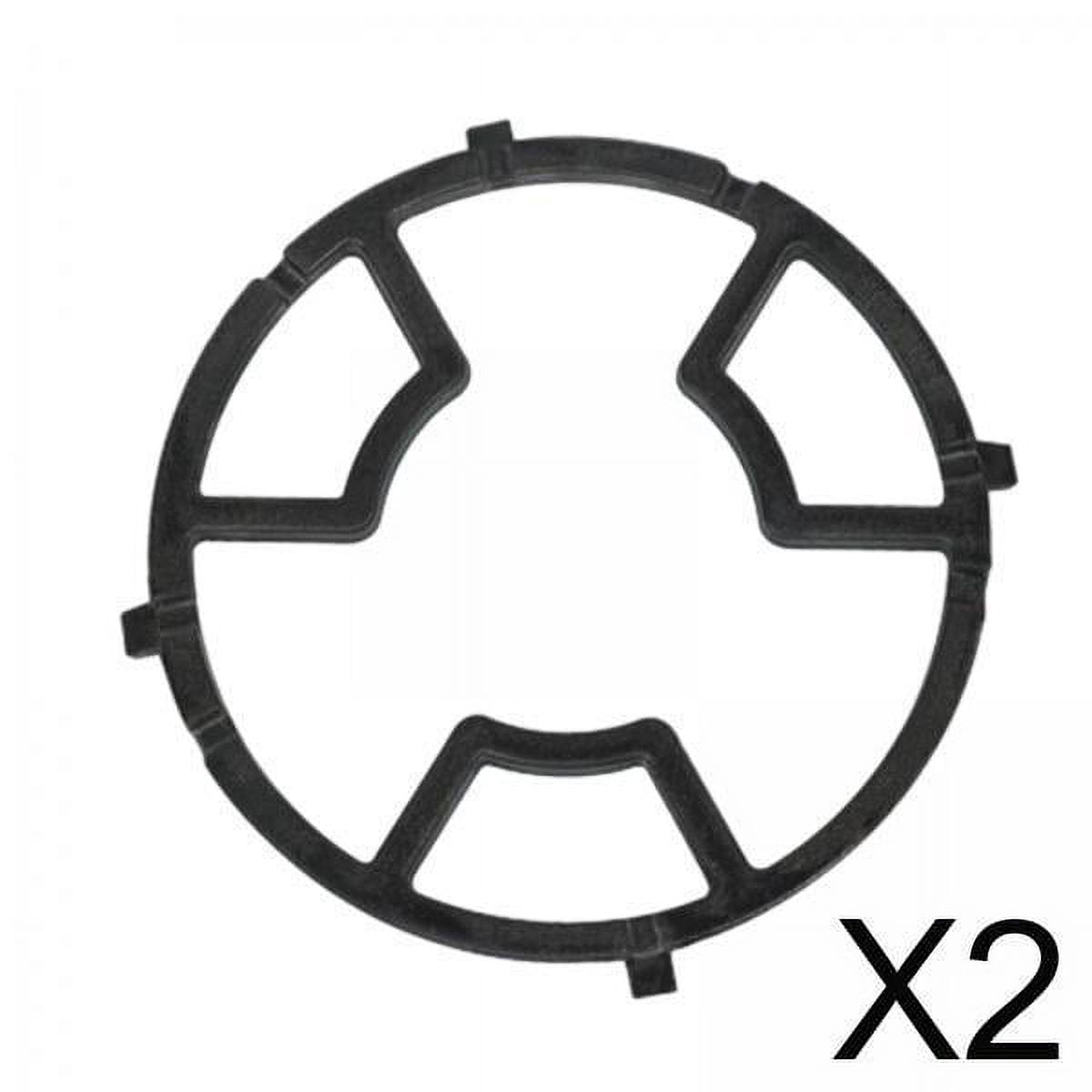 2x Cast Iron Gas Rings Reducer Trivets Multifunction Gas Hob Cover Gas Cooker Wok Support Rings for Kitchen Tea Kettles Camping Butter Warmers