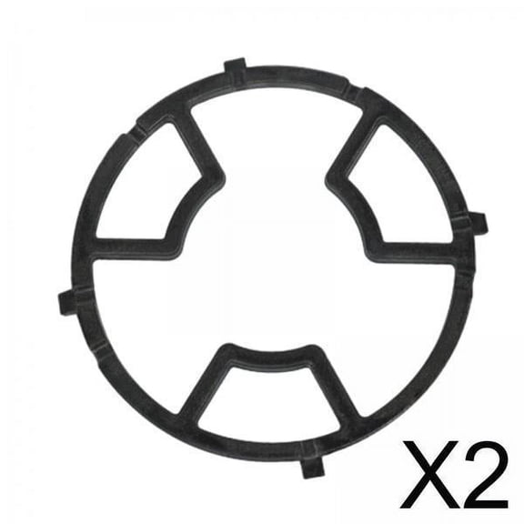 2x Cast Iron Gas Rings Reducer Trivets Multifunction Gas Hob Cover Gas Cooker Wok Support Rings for Kitchen Tea Kettles Camping Butter Warmers