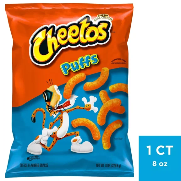 2x-Cheetos puffs cheese flavoured snacks - 8oz