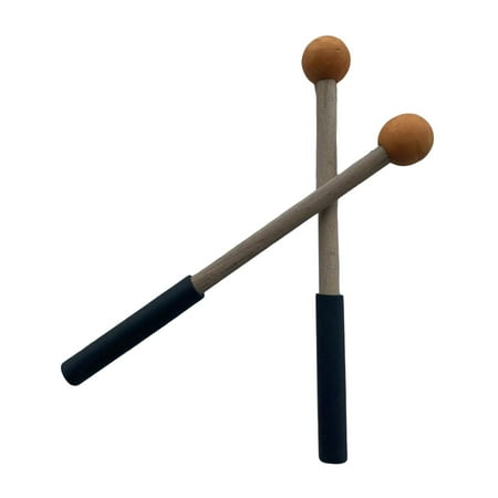 2x Classic Silicone Drumsticks, Cymbal Mallets, Hand Percussion Mallets for , Professional And Beginner Percussion Orange