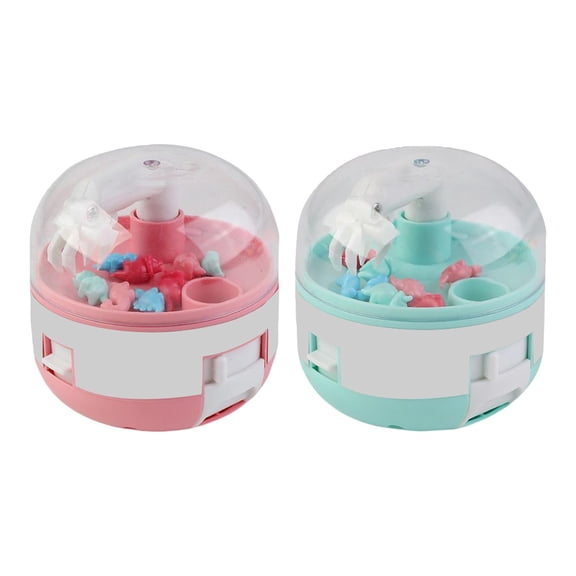 2x Claw Machine with 8 Tiny Dinosaur Capsule Catcher Interactive for Children