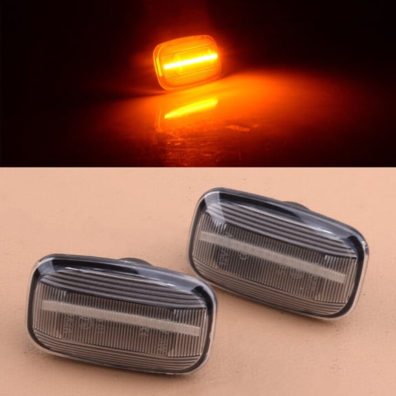 2x Clear Fender Indicators Turn Signal Light fit for Land Cruiser J70