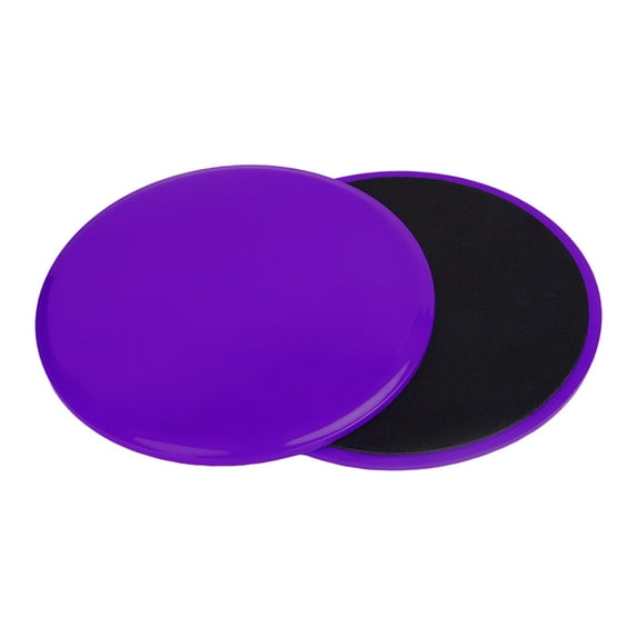 2x Core Sliders for Working Out Dual Sided Gliding Discs Lightweight Gift Workout Equipment Strength Home Exercise Improve Balance Violet
