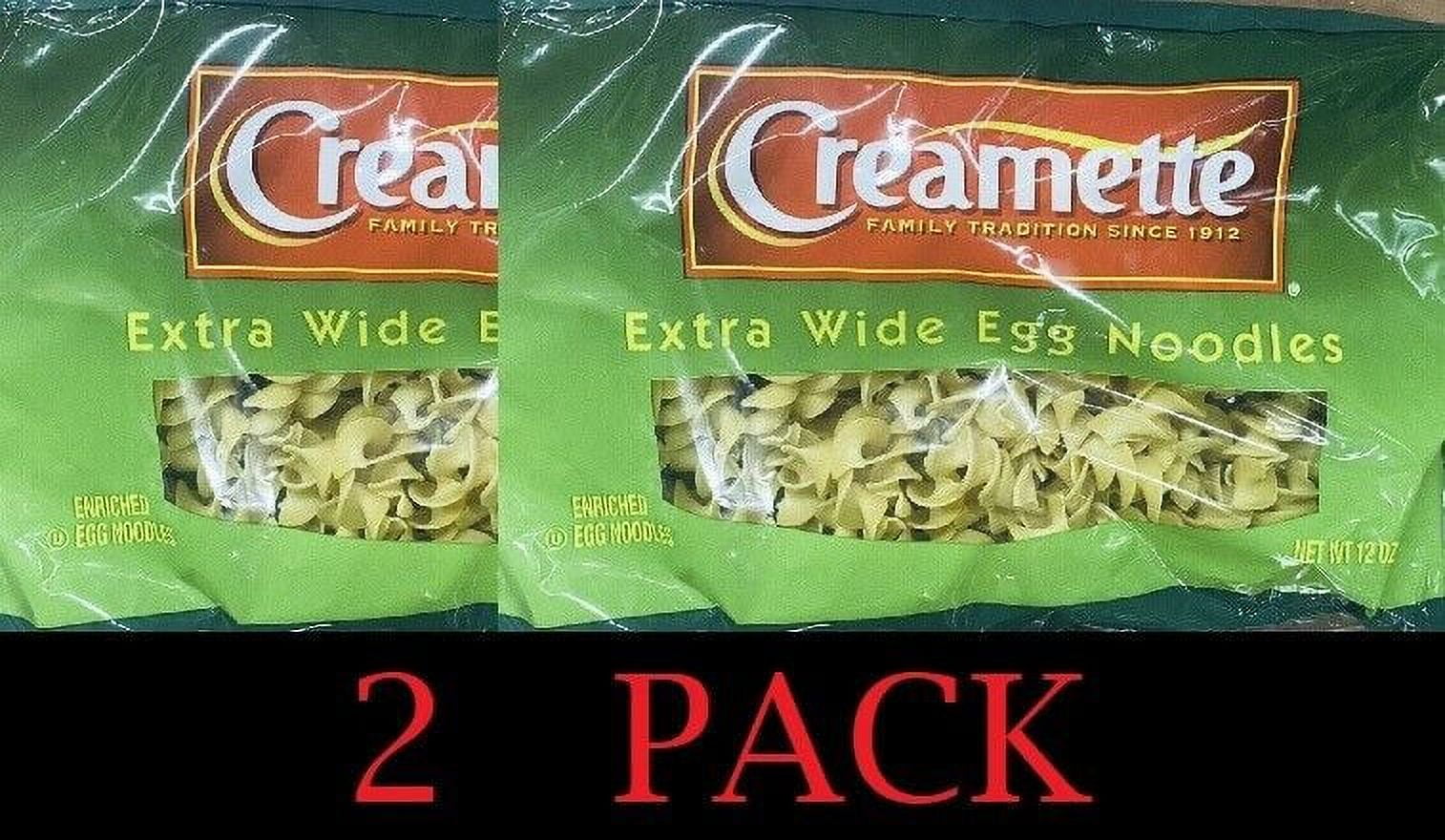 2x Creamette Pasta EXTRA WIDE EGG NOODLES NON GMO 12 oz Bag 2 PACK