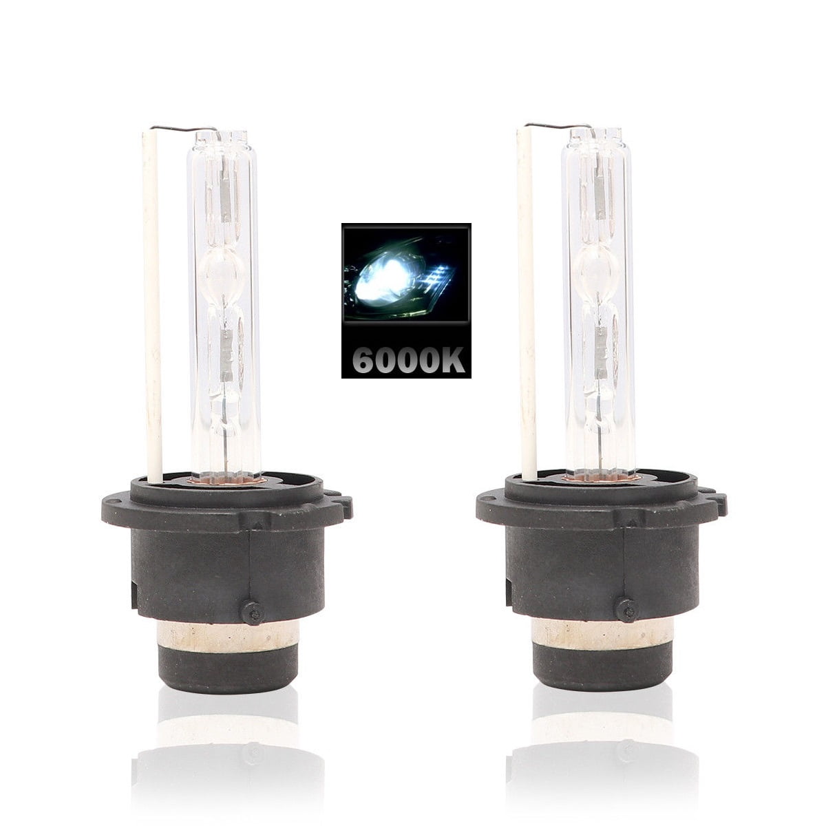  SOCAL-LED 2x D2R HID Bulbs 35W AC Factory Xenon HID Headlight  Direct Replacement 6000K Crystal White : Automotive