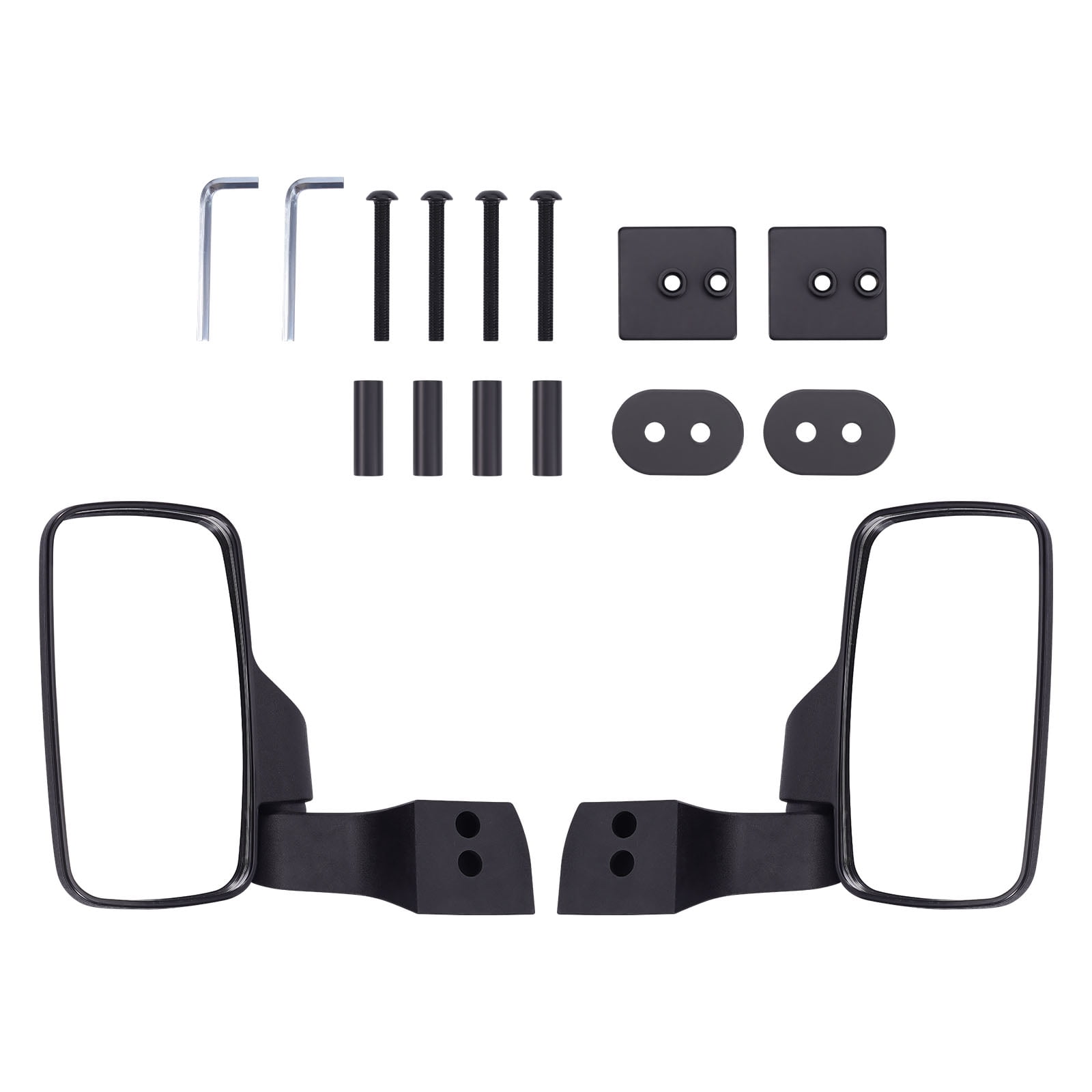2x Door Mounted UTV Side Mirrors Set for Polaris PRO XD 2000D/2000G/4000D/4000G