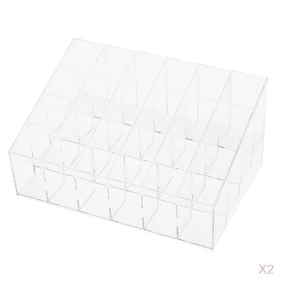 2x Durable Table Nail Holder Makeup Cosmetics Display Stand Rack