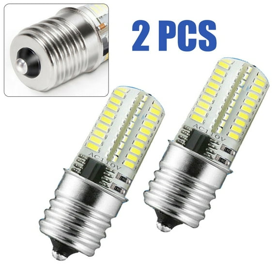 2x E17 LED Bulb Microwave Oven Light Dimmable Natural White 6000K Light Quality