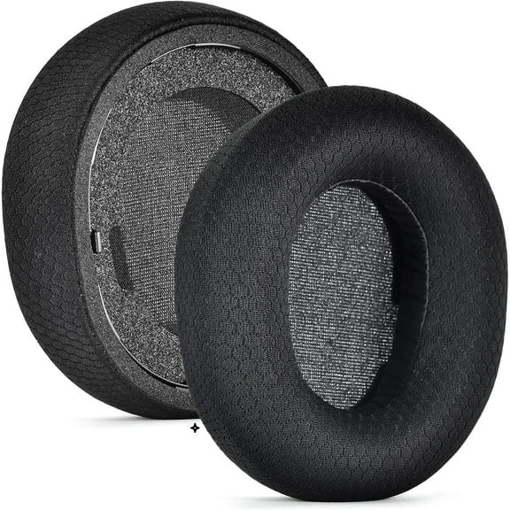 2x Earpad cushion for Steelseries Arctis Nova Pro Wireless Headset ear pads Fabric earmuffs Black