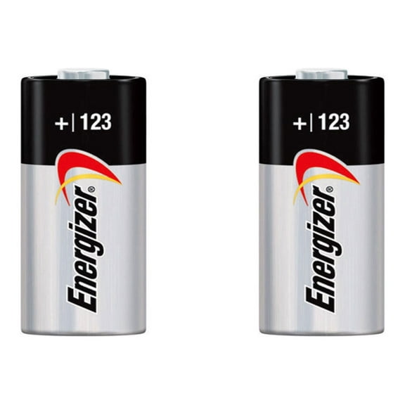 2x Energizer CR123A 123A DL123A Photo Lithium Battery 3V 1500mAh