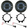 thumbnail image 1 of 2x Enrock 6.5" 2- Way Marine Coaxial Car/Boat Audio Stereo Speakers, with 2x Enrock Speaker Mounting Brackets, 2x Speaker Wire Harness, 1 of 4