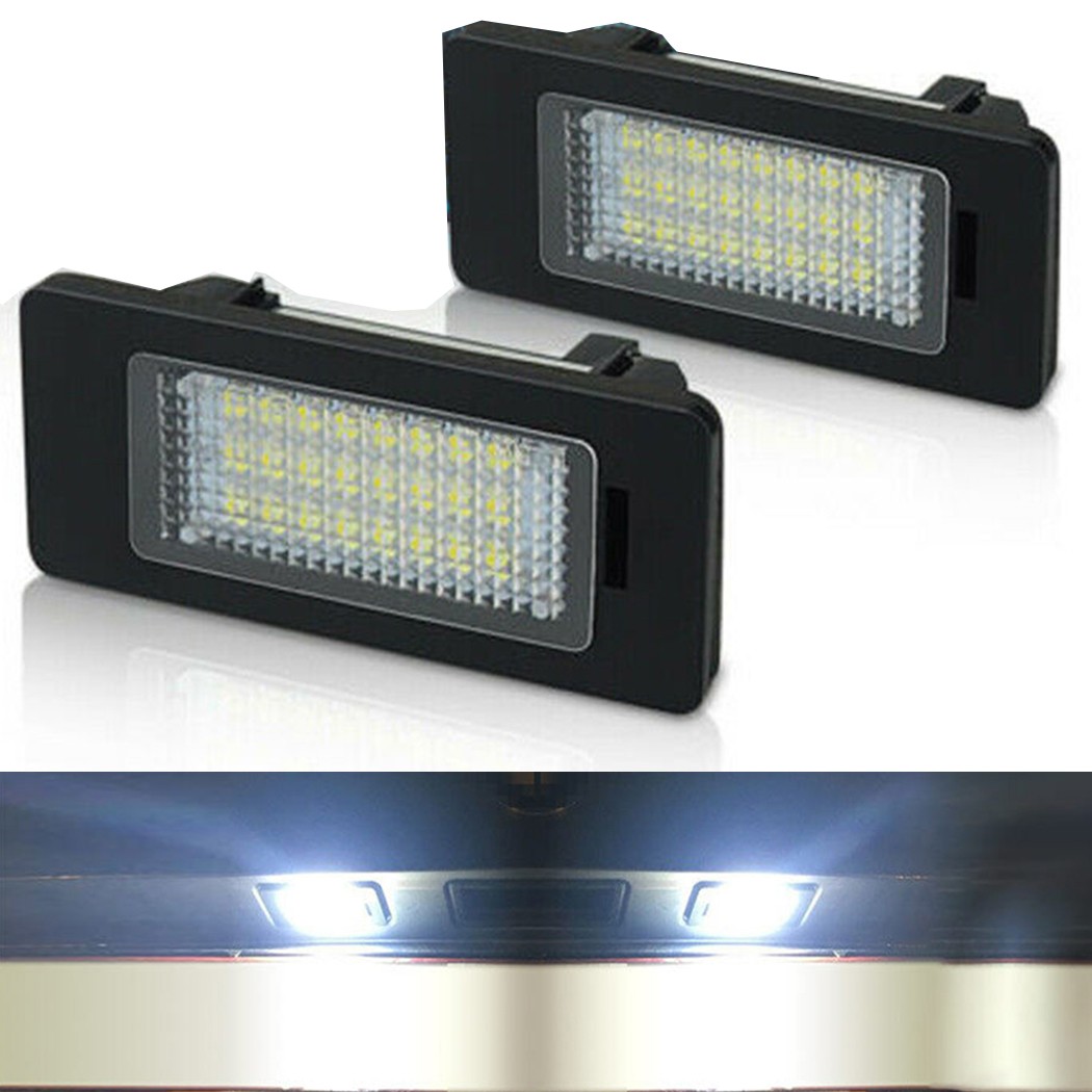 AUXITO 2x Canbus LED License Plate Light Bulbs For BMW 3 Series 5 Series E39 E60 E61 E90 – 6500K White