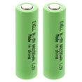thumbnail image 1 of 2x Exell 1.2V AA 2200mAh Rechargeable NIMH Flat Top Batteries, 1 of 7