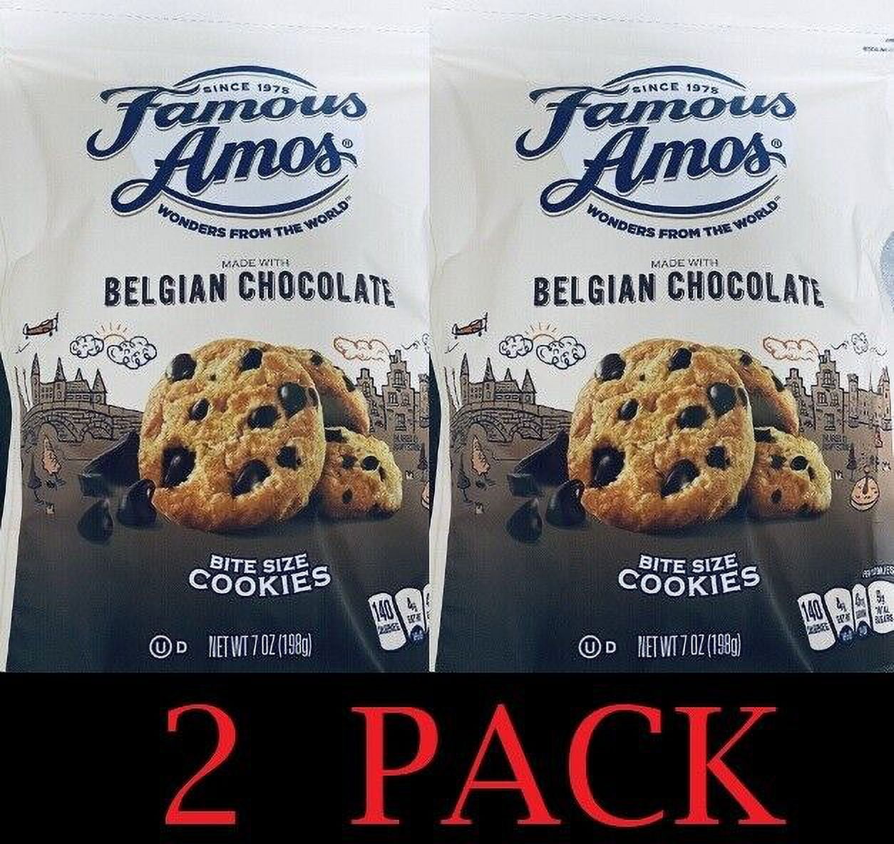 2x Famous Amos Wonders Of The World Belgian Chocolate Chip Cookies 7 Oz ...