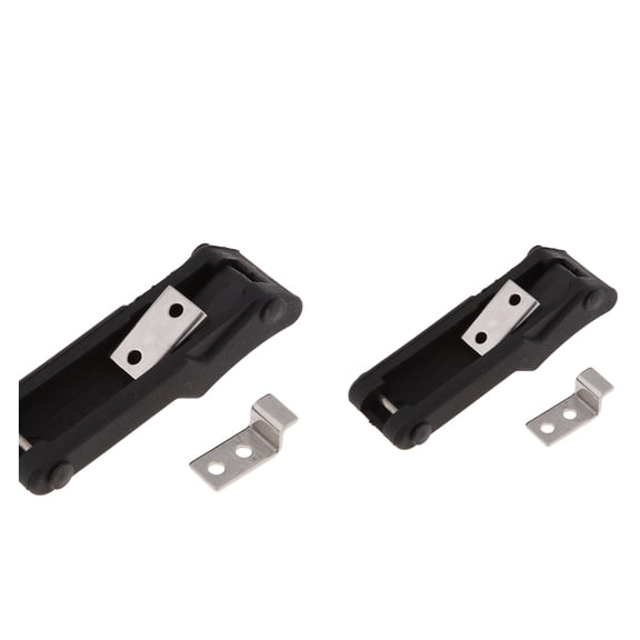 2x Flexible Draw Latch Soft Black Rubber Replacement fit for Marine/Boat/RV