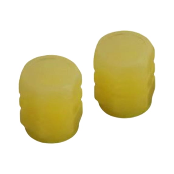 2x Fluorescent Car Tire Stem Caps Glowing Auto Styling Dustproof Stem Covers for Universal Cars, SUVs, Bikes, Electric Cars, Trucks , Yellow Yellow 2PCS