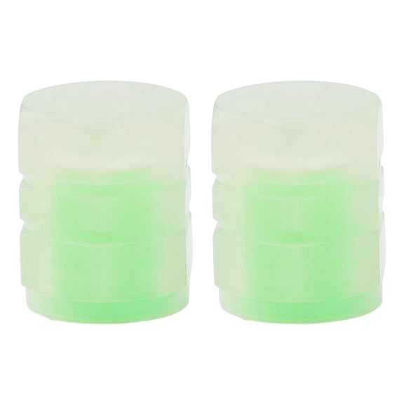 2x Fluorescent Car Tire Stem Caps Glowing Auto Styling Dustproof Stem Covers for Universal Cars, SUVs, Bikes, Electric Cars, Trucks , 2PCS