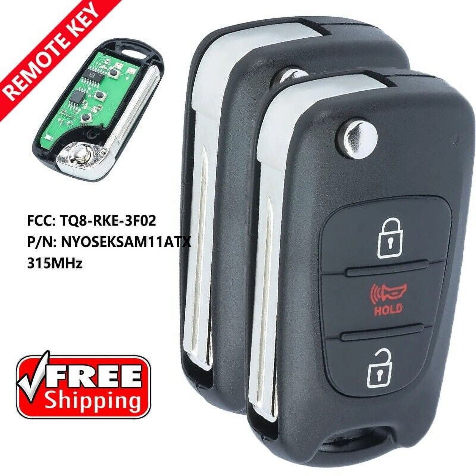 2x For 2011 2012 2013 Kia Soul Keyless Entry Flip Remote Car Key Fob