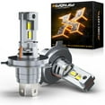 thumbnail image 1 of 2x For 2020-2023 Kia Soul H4 9003 LED Headlight Bulbs 6000K White High Low Beam, 1 of 13