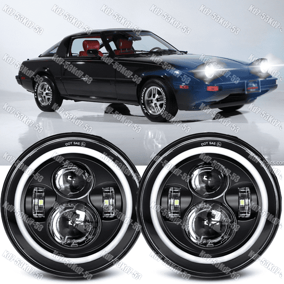 2x For Mazda Miata MX-5 MX5 1990-1997 DOT 7" inch Round LED Headlights A++