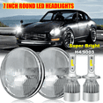 thumbnail image 1 of 2x Front 7" inch Round LED Headlights High Low Beam For Datsun 260Z /280Z /280ZX, 1 of 12