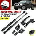 thumbnail image 1 of 2x Front Bonnet Hood Gas Lift Support Strut For Nissan Frontier Navara D40 04-18, 1 of 8