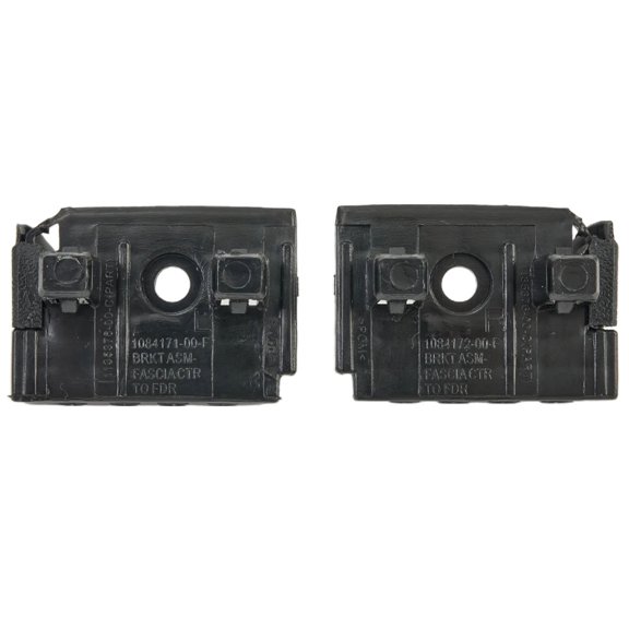2x Front Bumper Center Fixing Bracket Holder Plate Frame Plastic Left & Right Side For 1084171-00-F 1084172-00-F