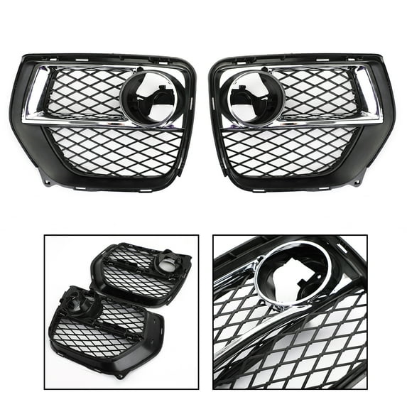 2x Front Bumper Closed Grid Fog Light Grille Left & Right For BMW X6 2012-2014