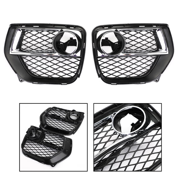 2x Front Bumper Closed Grid Fog Light Grille Left & Right For BMW X6 2012-2014
