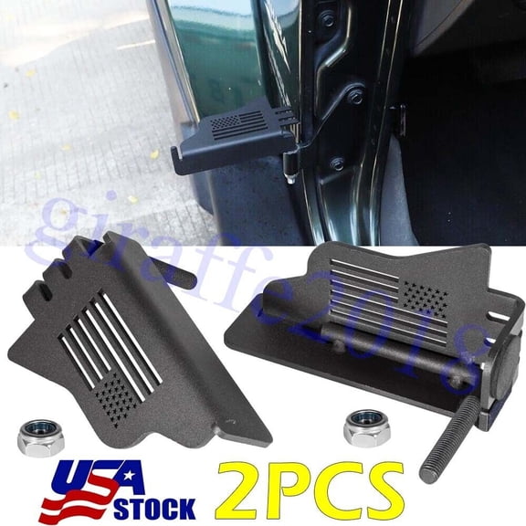 2x Front Door Foot Pegs Rest Pedals for Jeep Wrangler JK JKU JL JLU 2007~2020 HQ