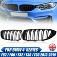 thumbnail image 1 of 2x Front Grille Double Slat M4 Style Grill for BMW F32 F33 F36 F80 F82 2013-2018 Cabriolet Coupe 425i 430i 440i 435i Body Kit, 1 of 7