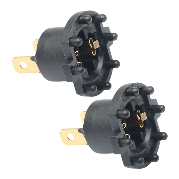 2x Front Headlight Connector Socket Headlight Socket Bulb Socket for Honda