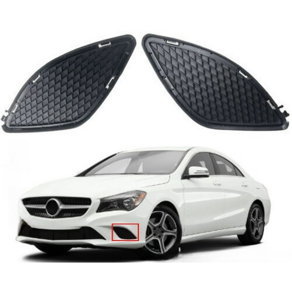 2x Front R&L Side Bezel Bumper Cover Grille Fits for MERCEDES-BENZ CLA CLASS CLA250