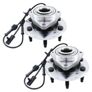 2x Front Wheel Bearing Hub For Chevy Silverado Tahoe GMC Sierra 6Lug 4WD